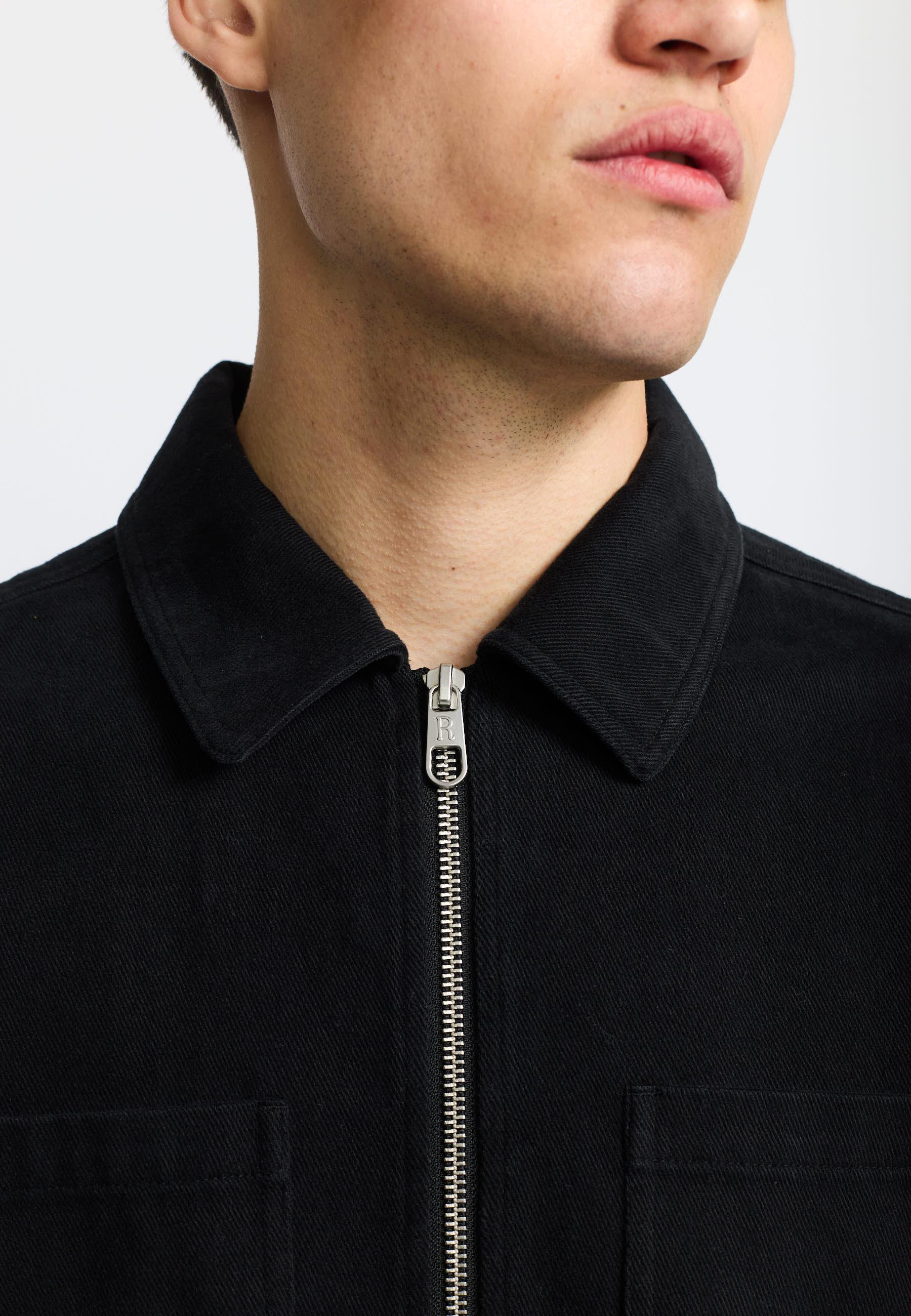 Revolution Overshirt mit Zipper Black Herren schwarz